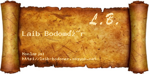 Laib Bodomér névjegykártya